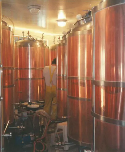 beer vats ready for shipping