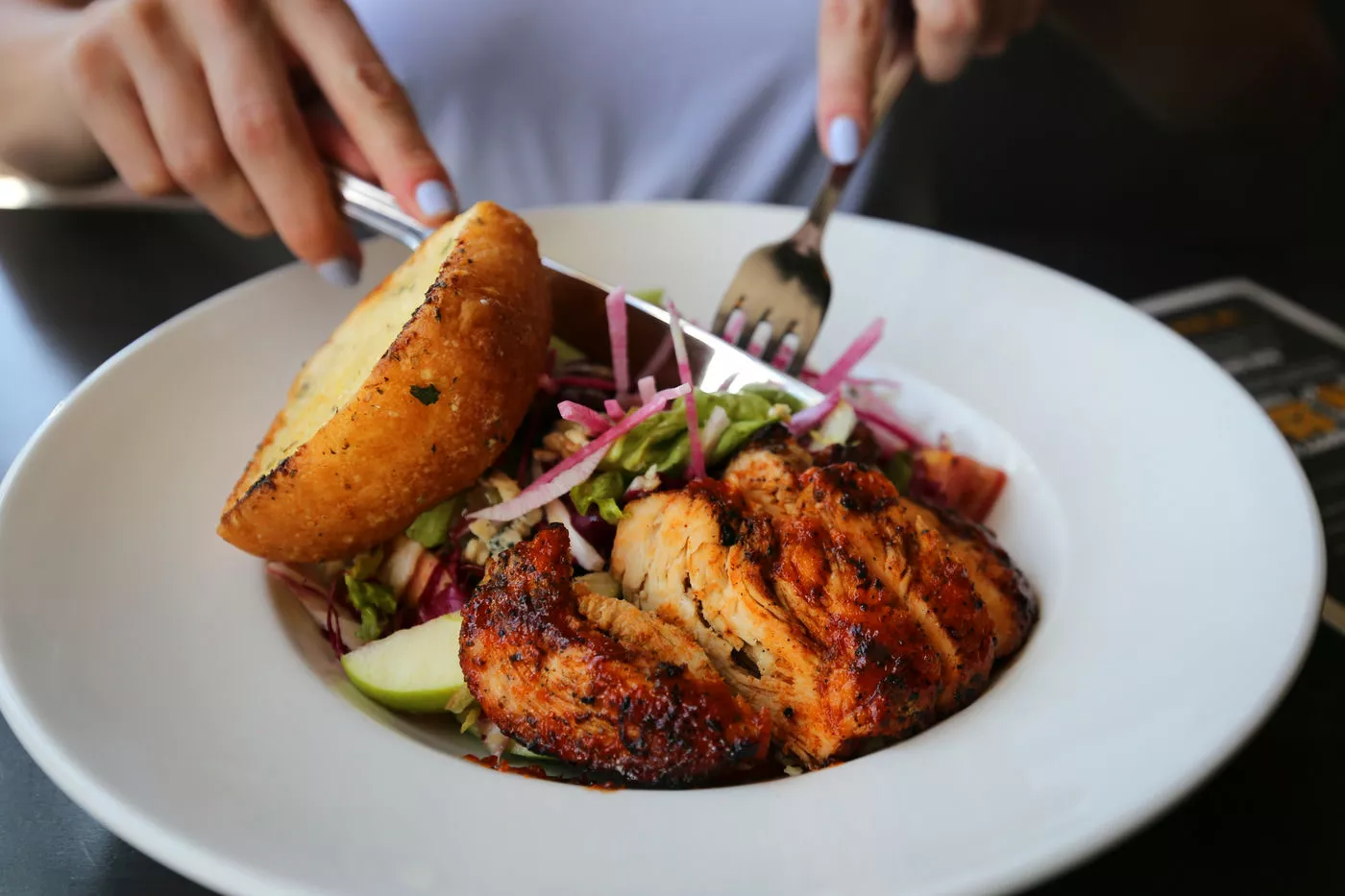 Food sitting in a bowl